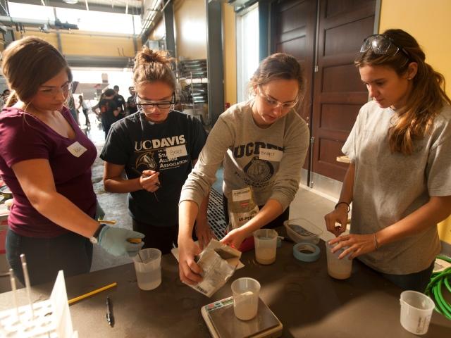Students in the lab