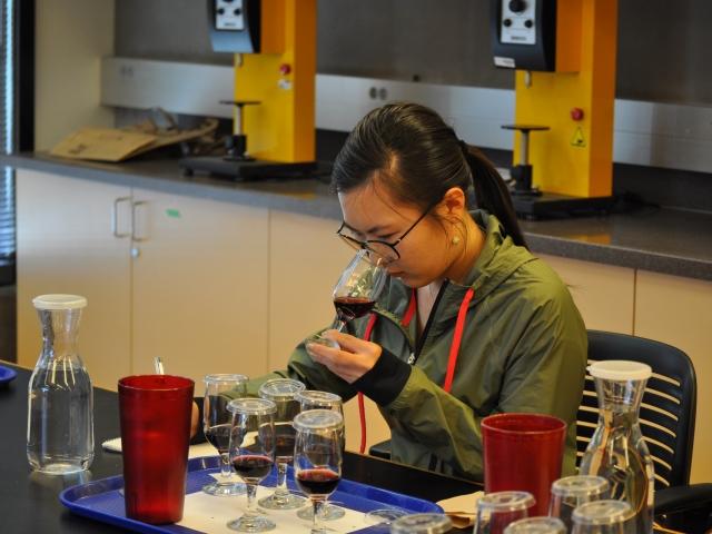 Student wine tasting