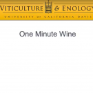One Minute Wine Poster